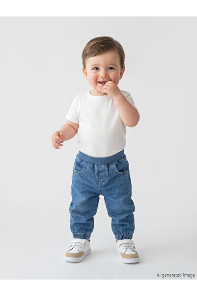 LC Waikiki Pantaloni jogger din denim pentru băieței