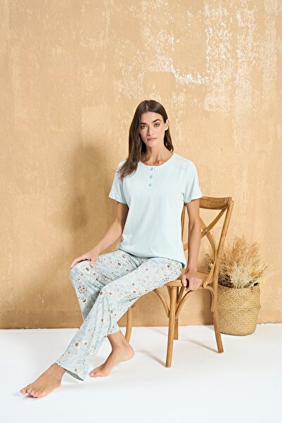 Over Sleep by Poleren Over Sleep 3334 Kadın Pijama Takım