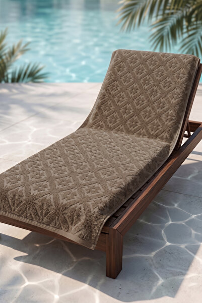 REMSA Βαμβακερή πετσέτα μπάνιου Sea Pool Beach 04 Καφέ