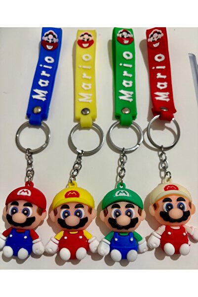 NO BRAND 4’lü süper Mario anahtarlık