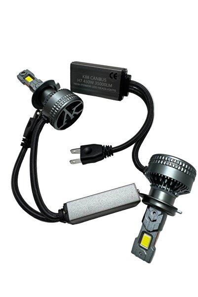 E-ANAMAG Σετ 2 λαμπών αυτοκινήτου LED H7, 120W/σετ, 12V, 6000K, LED SMD 3570