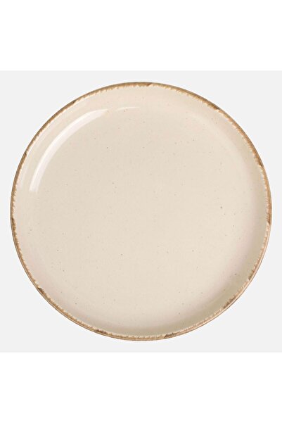 OEM Nordic Style Ceramic Beige Fruit Plate Ø19cm