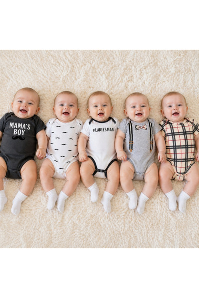 genernic 5-Piece Soft Cotton Baby Clothes Set