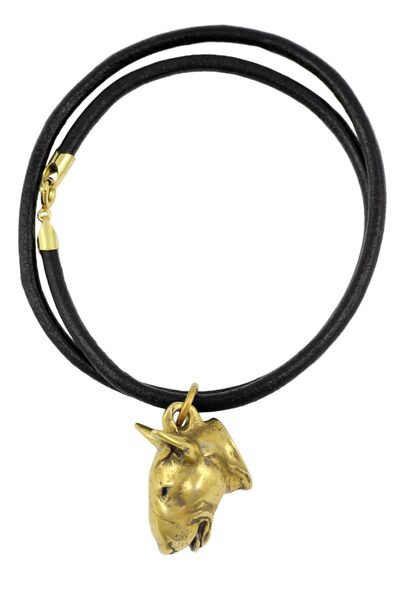 Art - Dog Colier cu pandantiv Bull Terrier placat cu aur de la Art-Dog — Pand...
