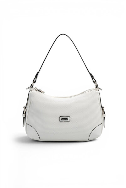 Silver Polo Silver & Polo Sp1269 Women's Shoulder Bag Honeycomb White-White