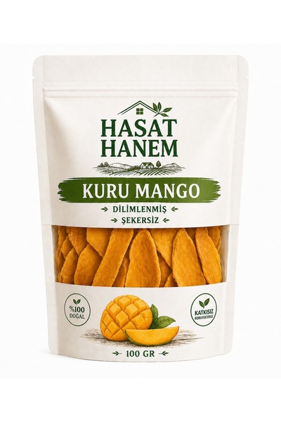 HASATHANEM Hasat Hanem 100% Natural Sugar-Free Dried Mango Slices Without Add...