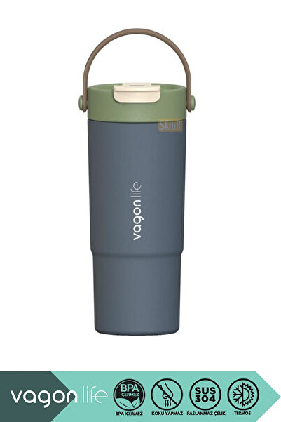 Vagonlife 660ml Yeni Koleksiyon Çift Renkli Tumbler Pipetli/Pipetsiz Kullanım...