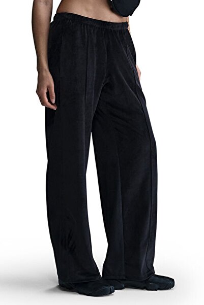 Nike Sportswear Clothing Track Chill Knit Pants.Düz Paça Kadife Kadın Eşofman...