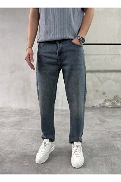 DIFRANSEL JEANS جينز بوي فريند مريح قابل للغسل باللون الرمادي