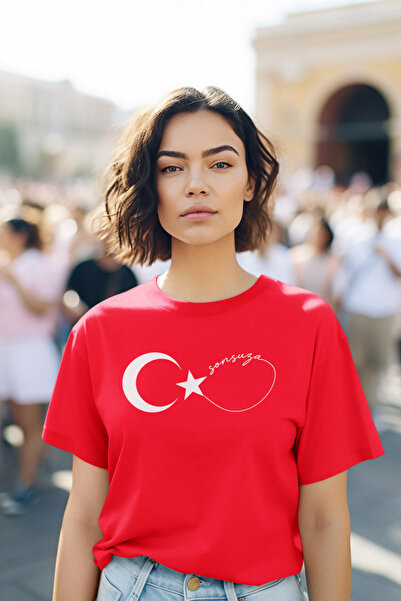 STİL-X Ataturk Printed Women's T-Shirt, 100% Cotton, Regular Fit