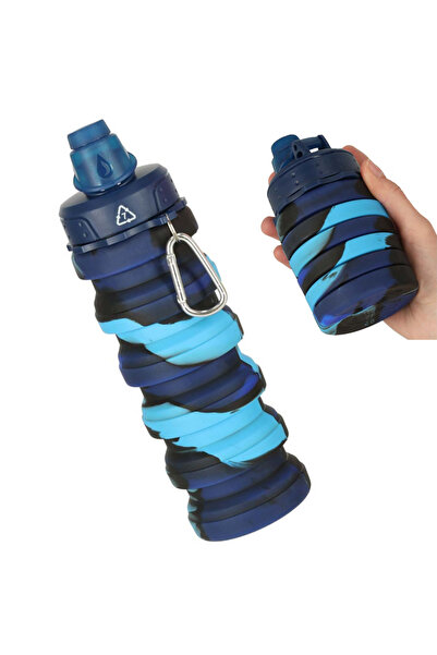 zola Πτυσσόμενο μπουκάλι νερού, σιλικόνης, 250-500 ml, 13.5 x 7 / 23 x 7 εκ.,...