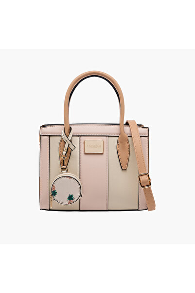 CHARLOTTE Reid Panelled Satchel Bag with Detachable Strap