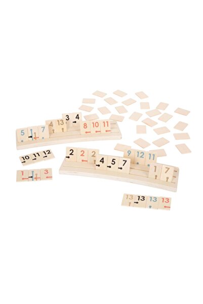 Small Foot Rummy  "Ediția de Aur " – Joc strategic clasic din lemn cu accente...