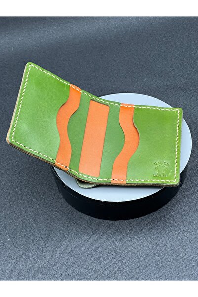 HANDMADE YEŞİL DERİ CÜZDAN