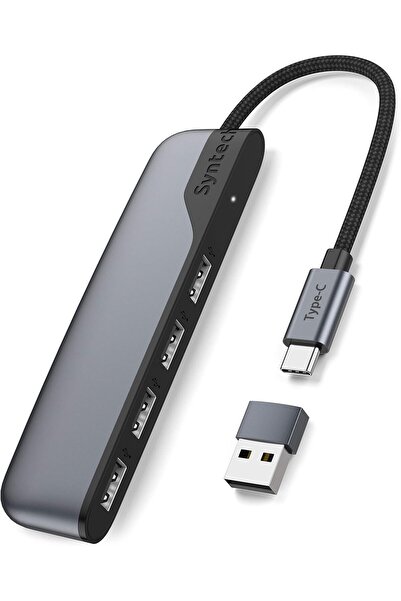 SYNTECH محول USB C إلى USB بأربعة منافذ