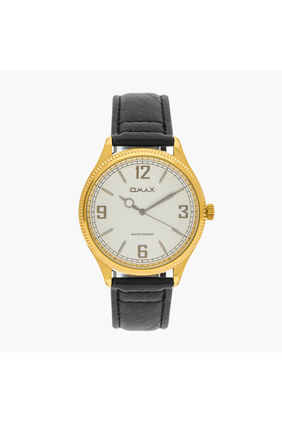 Omax Men's Black Analog Wrist Watch 00PR0055QB08
