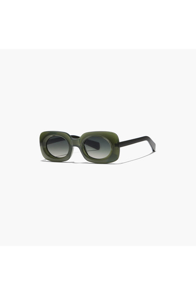 BlackOut Women Green Lens 49 mm Rectangle Sunglasses | BLA-000271-0606