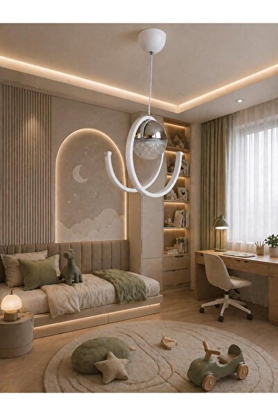 asva aydınlatma Modern LED Tek Top Yay Avize – Minimalist Tasarım, Dekoratif ...