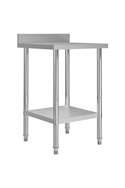 vidaxl Πάγκος εργασίας κουζίνας με πλάτη 60x60x93 εκ. Ανοξείδωτο ατσάλι 51185