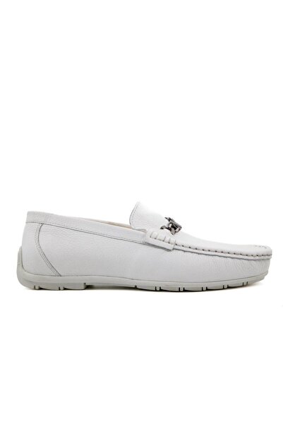 MARCOMEN 23115 Pantofi casual pentru bărbați, alb, din piele naturală