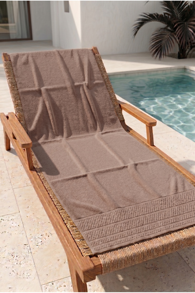 REMSA Βαμβακερή πετσέτα μπάνιου Sea Pool Beach 02 Καφέ