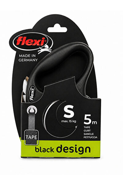 Flexi Otomatik Köpek Gezdirme Kayışı Siyah S / 5 Metre / Max 15 kg.