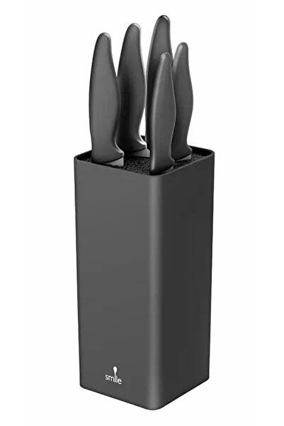 MPM Set de cuțite Smile block SNS-7 cu 6 piese, grafit