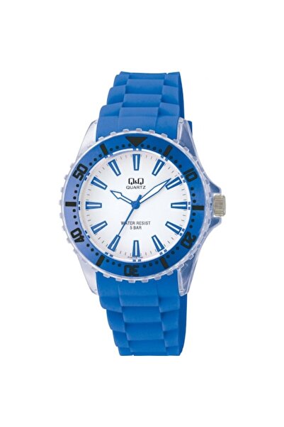 Q&Q Ανδρικό Ρολόι Μπλε Αναλογικό Στάνταρ Z100J002Y