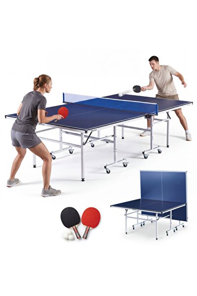 HyperMotion Masă ping pong pliabilă cu roți 274 cm set