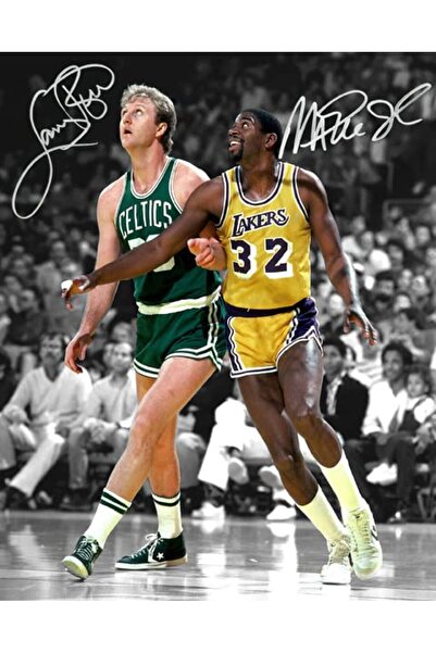ALAYRA International Alayra Framed Magic Johnson Larry Bird Signed Photo Auto...