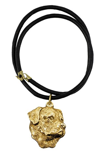 Art - Dog Rottweiler - colier cu un câine într-o cutie cadou, pandantiv placa...
