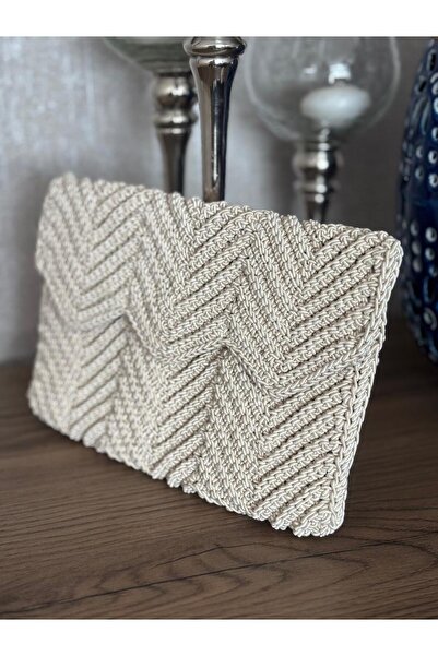 dyhandmade Hasır El Örgüsü Portföy Çanta