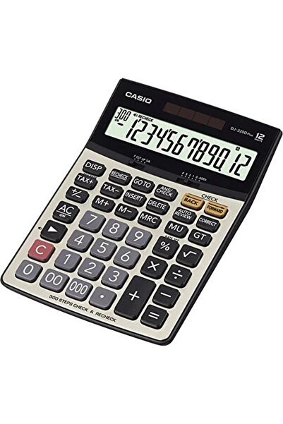Casio 1-DJ-220D Plus 12 Hane İşlem Kontrollü Masa Üstü Hesap Makinesi