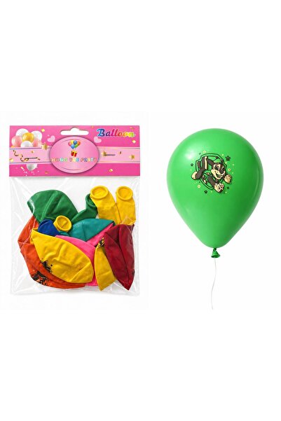 ENG PARTİ DÜNYASI 10-Piece Cartoon Character Printed Party Balloons – Colorfu...