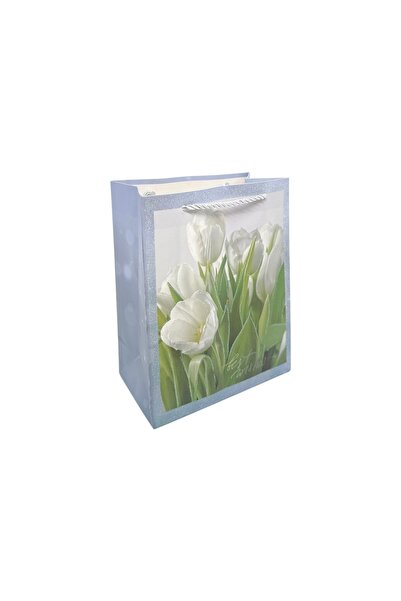 AFO Set 12 Pungi Cadou Glitter si Lalele Liliac 18x23x10