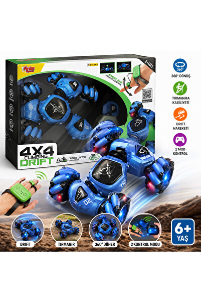 Prlk toys 4x4 Climbing Drift Kumandalı Araba – 360° Dönebilen Tırmanan Off Ro...
