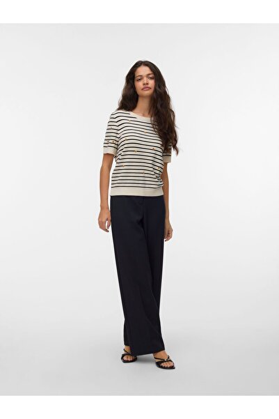 Vero Moda Gestricktes T-Shirt VMCARMELIA Gestricktes T-Shirt