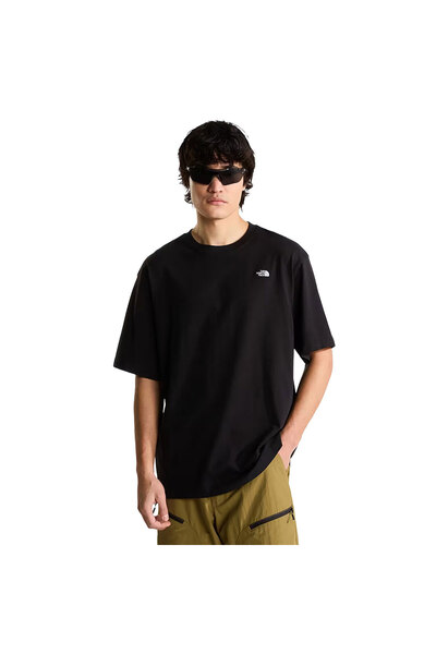 THE NORTH FACE Tricou negru oversize pentru bărbați, simplu, pentru exterior,...