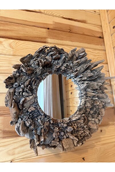 AyşenÖzkan El Yapımı Doğal Driftwood Dekoratif Ayna
