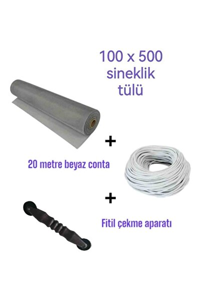 Netpen Fiberclass 100X500 Tül ( Sıkıştırma Aparatı) ve 20 mt Beyaz Fitili