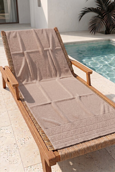 REMSA Памучна плажна кърпа за басейн и плаж 02 Светъл норк