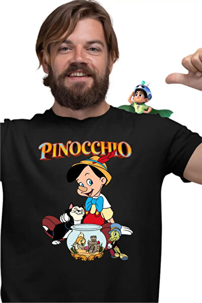 OEM Men's T-Shirt Pinocchio Jiminy Figaro Cleo