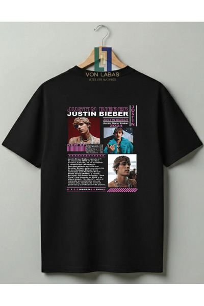Grafftee Clothing Tricou unisex din bumbac premium, conceput de Justin Bieber