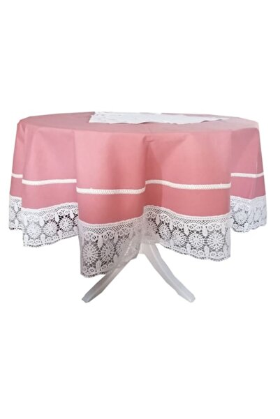 Casa Bucuriei Set față de masă ovală 180 x 320 cm și 18 șervețele brodate