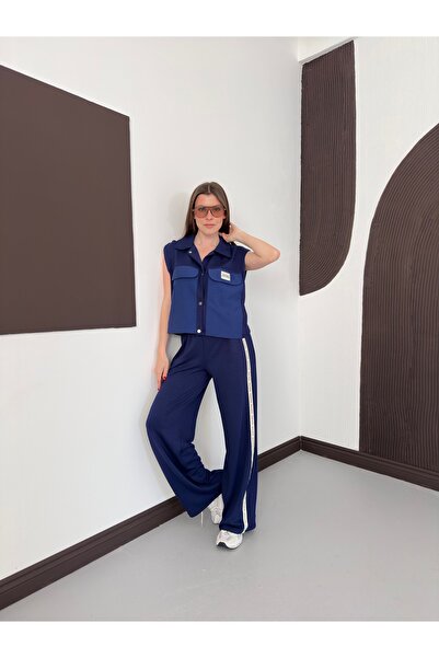 Ekim Store Tehnički platneni prsluk i pantalone, dvostruki vintage set