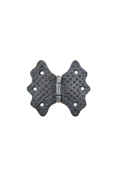 BilfolD Antique style decorative brass butterfly hinge - 92 mm, oxide