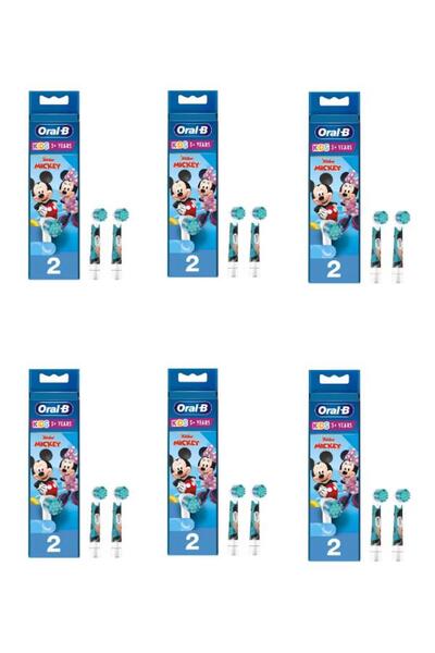 Oral-B Kids Extra Yumuşak Mickey Yedek Başlık 2'li 6 Adet