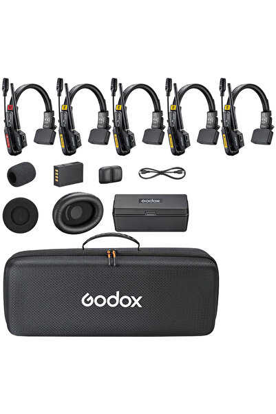Godox Skytalk Air 5S Kablosuz Duplex Intercom Sistemi (5 Kullanıcı)