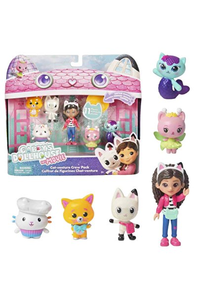Gabby's Dollhouse Feyza Oyuncak Gabby's Dollhouse Cat Adventure Team Figure S...