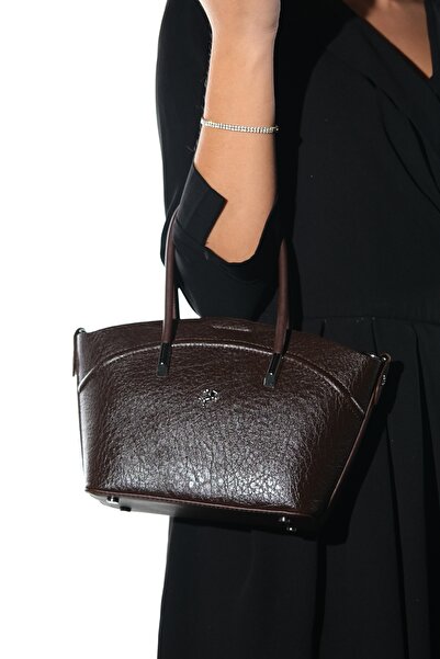 LuviShoes 1375 Brown Grain Women's Shoulder Bag
